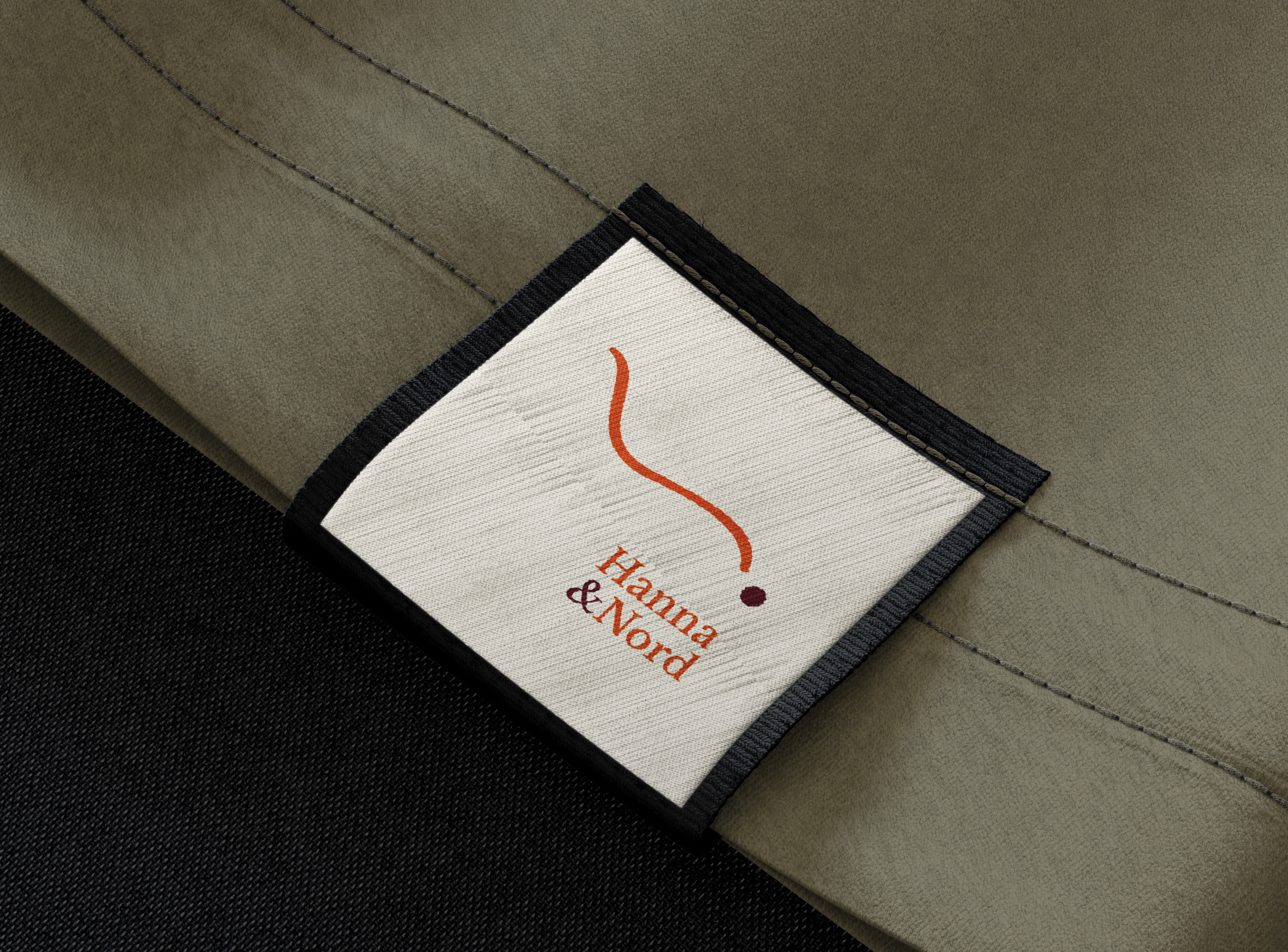 Concept en minimalistische merk-identiteit