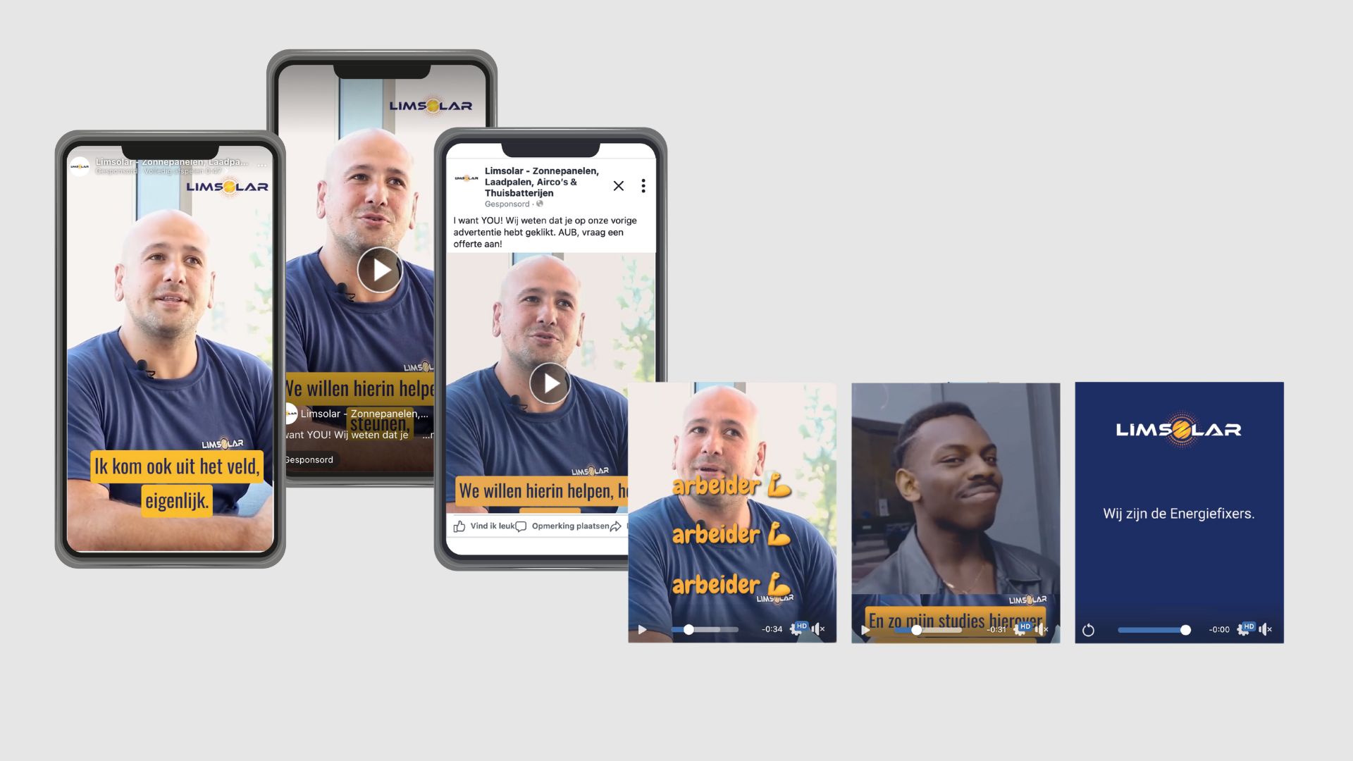 Video-advertenties en social assets voor branding en bereik